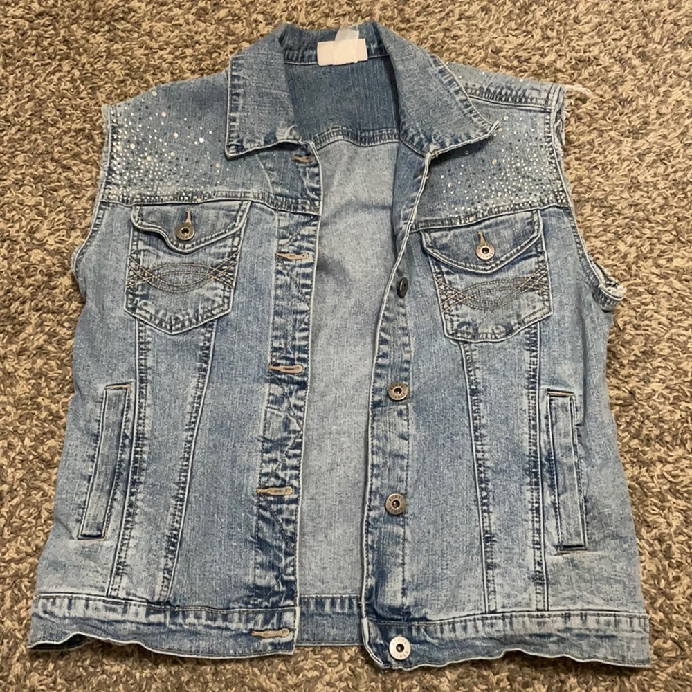 A blue jean jacket